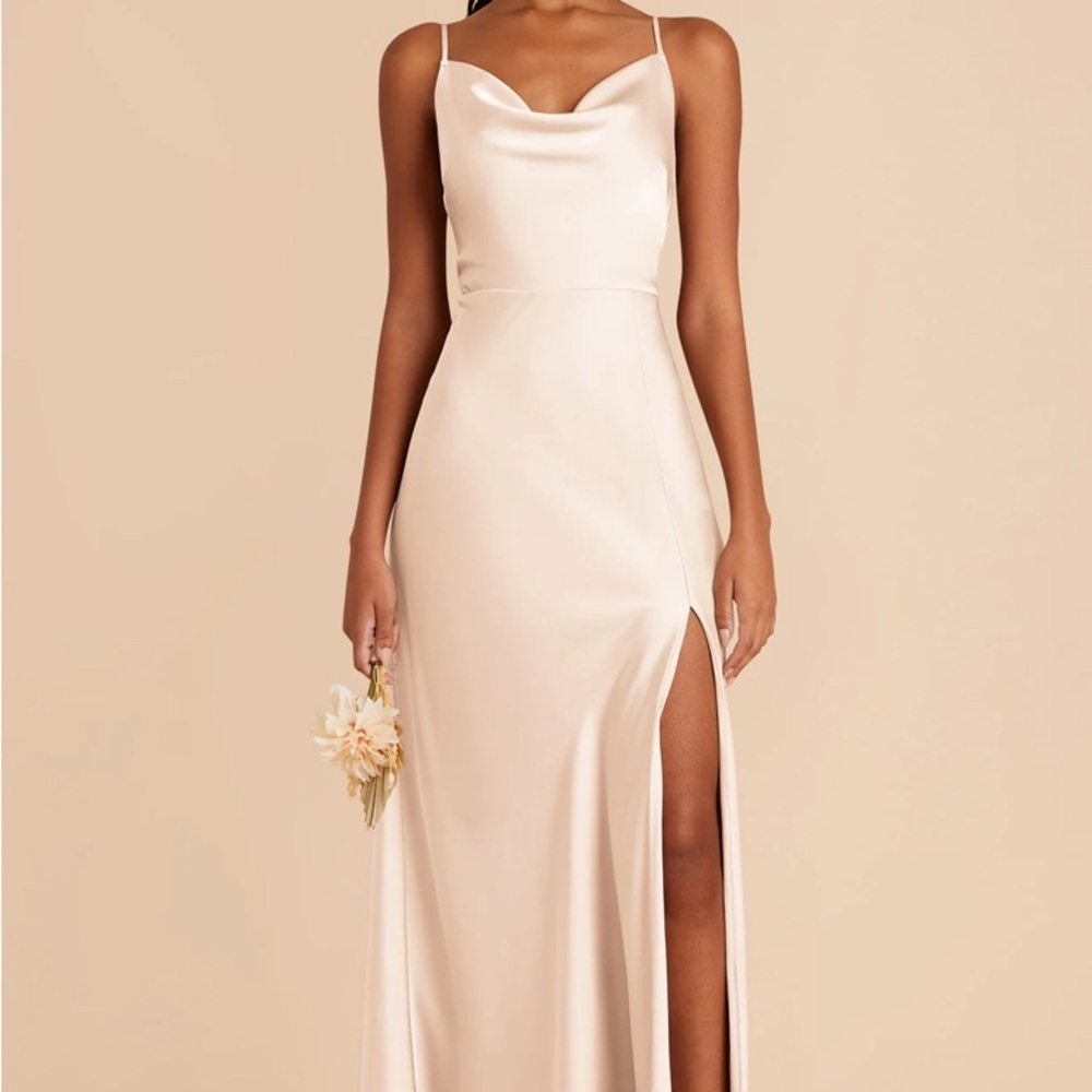 Birdy Grey Cream Maxi Dress with Spaghetti Straps